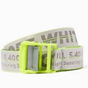 Off-White Industrial Belt Neon Buckle Logo Strap